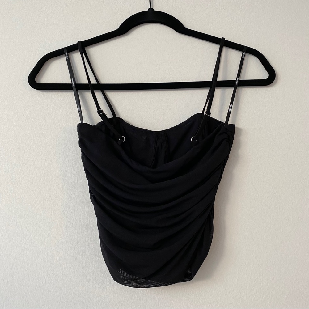 🚫SOLD🚫 🖤Forever 21🖤 Mesh Ruching Bustier - Picture 4 of 8